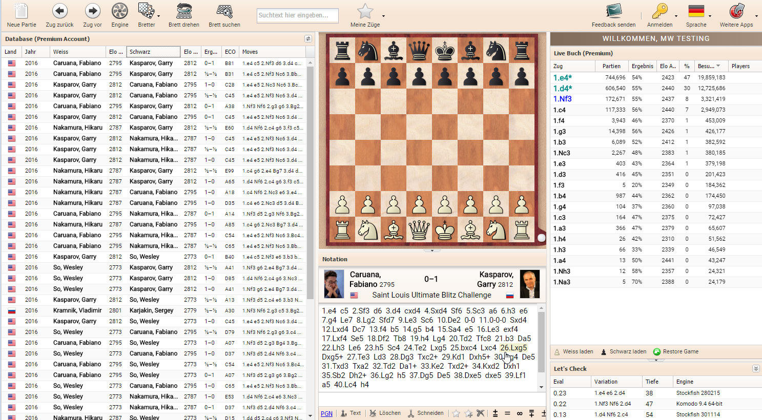 chessbase online database annotated games