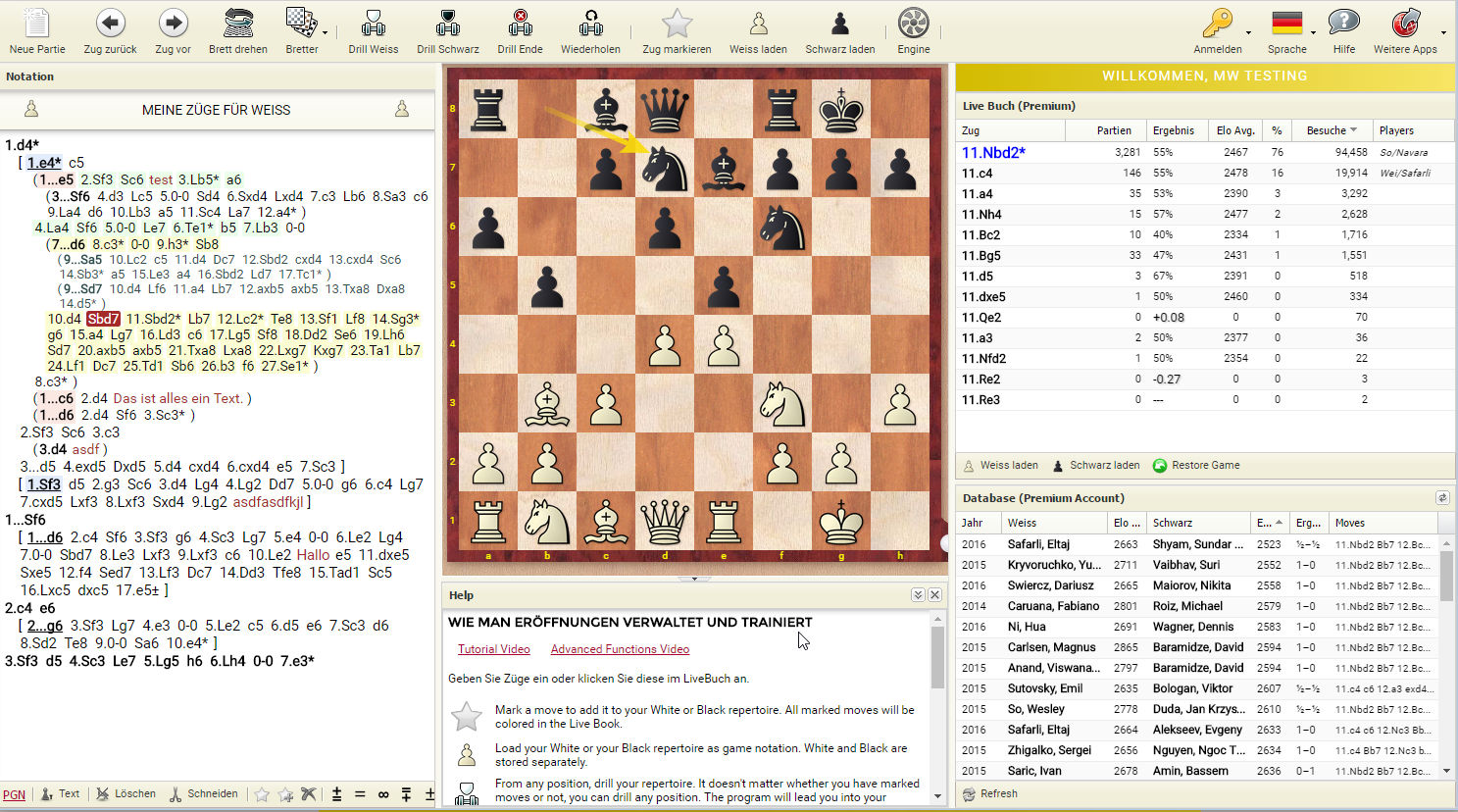 Chessbase - Opening Repertoire Management Part 1 