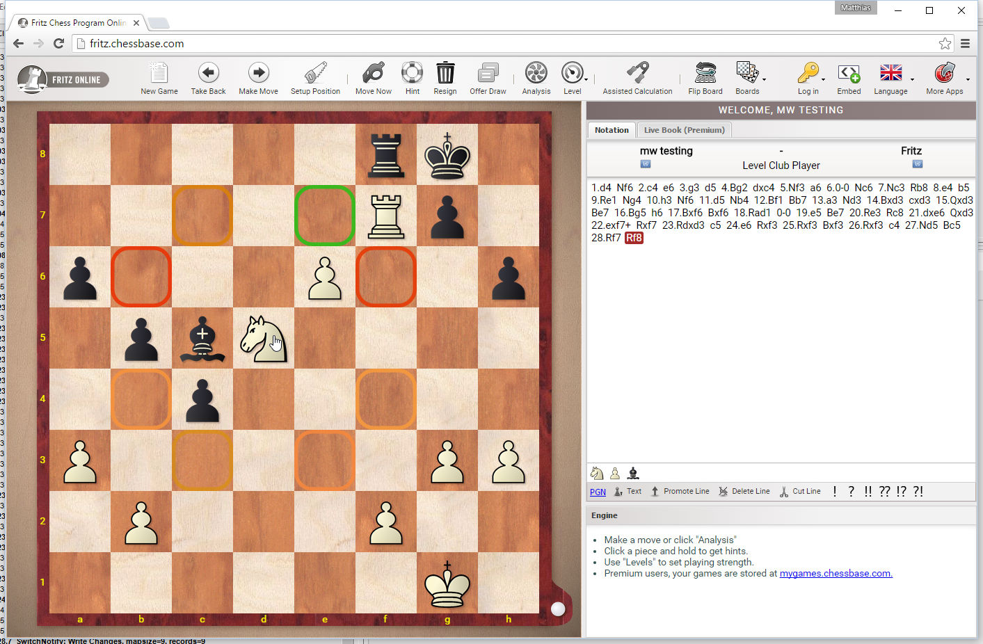 Fritz Online - ChessBase Account